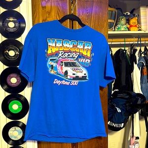 Blue nascar shirt size large